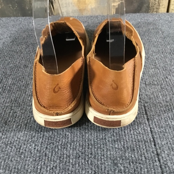 Olukai brown leather casual shoes ladies size 7 - Picture 4 of 8